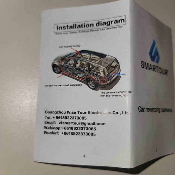 Universal Fisheye Angle Wide View AHD Reverse Camera for Car - Picture 9 of 10